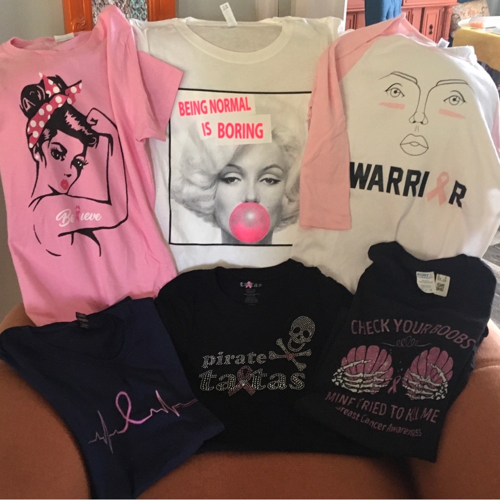 Breast Cancer Awareness Tee Shirt bundle + Marilyn Monroe
